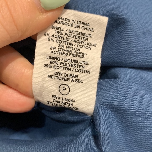 AVEC LES FILLES BLUE PLAID CHECK JACKET SHACKET XS - Picture 4 of 5